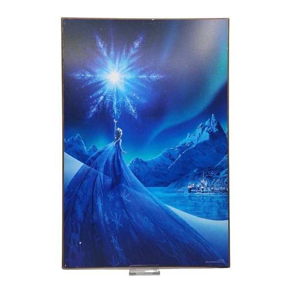 Disney Wall Decor Disneys Frozen Elsa Wooden Picture Hanging Movie